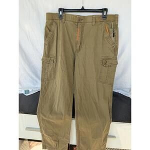 WearFirst Men's 36x30 Cargo pants Khaki Utility Pockets Outdoor Hiking Workwear